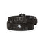 Rebel Leather Belt With Black Matt Buckle