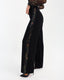 Black Thorn Wide-Leg Trousers