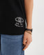 Black t-shirt with evil eye protection design