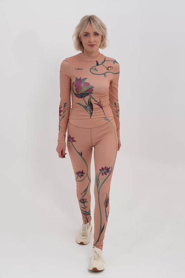 LIMAR High-Neck Printed Top