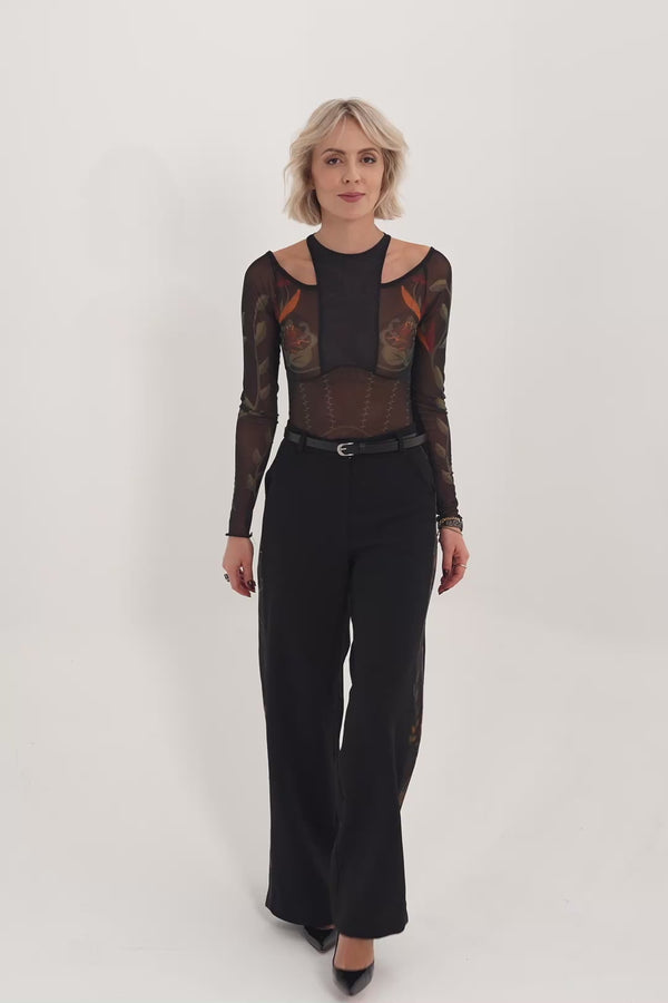 Thorn and Floral intimate bodysuit