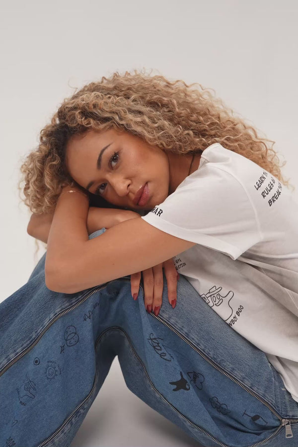 Rebel Sketch printed t shirt