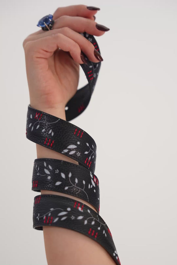  LIMAR Thorn Buckle Leather Belt 